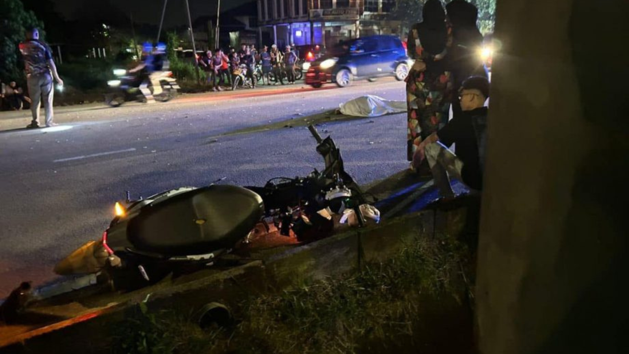 林明路武吉莪摩托车相撞事故造成女骑士死亡